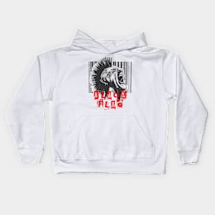 black flag barcode Kids Hoodie